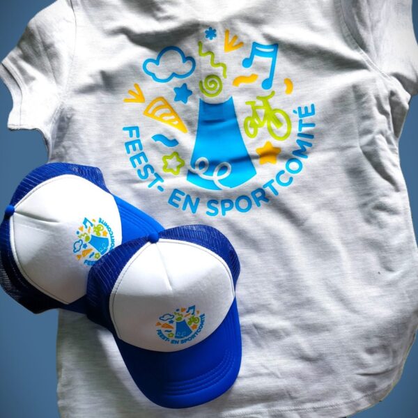 Kerncentrale, feestcomité, t-shirts, caps